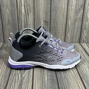 Ryka Vivid RZX Women Athletic Shoes Sneakers Gray Purple Black Sz 9 Gym Exercise
